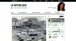 Desktop Screenshot of larepubliquedelarchitecture.com